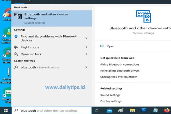 5 Langkah Cara Menghubungkan Speaker Bluetooth ke Laptop & PC Komputer Windows 10 5 Langkah Cara Menghubungkan Speaker Bluetooth ke Laptop & PC Komputer Windows 10