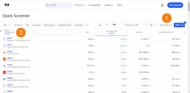 Screening Saham Untuk Investasi