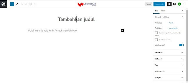 Cara buat postingan di wordpress terbaru Cara membuat postingan di wordpress, cara publikasi postingan di wordpress