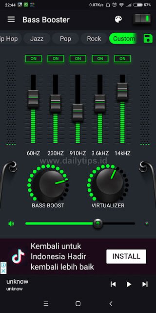 Tips dengan Musik di Android dengan Equalizer Bass Tanpa Earphone Mahal Tips dengan Musik di Android dengan Equalizer Bass Tanpa Earphone Mahal