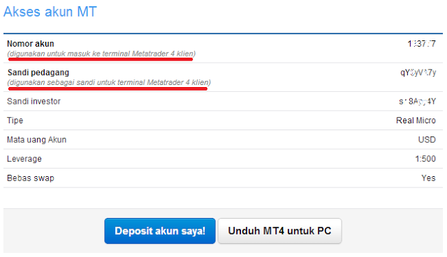 Deposit Akun OctaFX