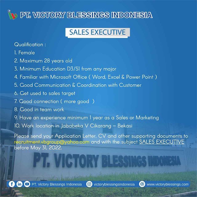 lowongan kerja sales executive