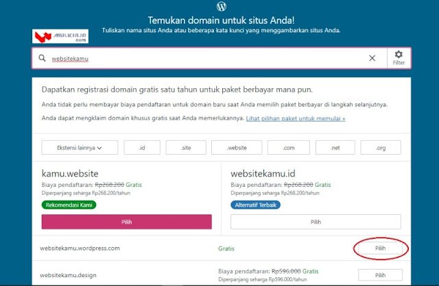 Tentukan nama subdomain di WordPress terbaru Cara buat subdomain di wordpress terbaru