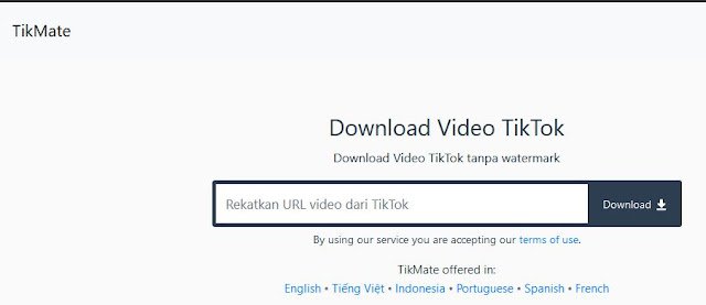 TikMate cara downlaod tiktok TikMate cara downlaod tiktok