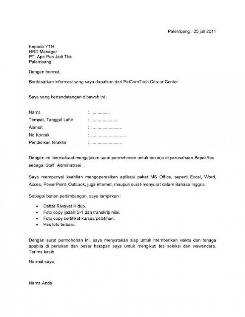contoh surat lamaran kerja marketing eksekutif cv marketing executive