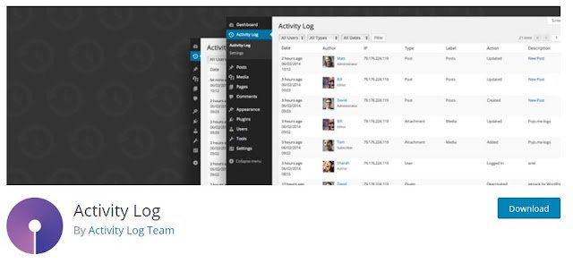 Plugin Activity Log Plugin Activity Log