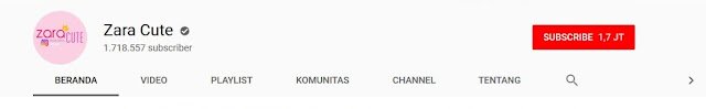 Update Daftar 8 Youtuber Terkaya di Indonesia zara cute Daftar 8 Youtuber Terkaya di Indonesia