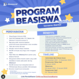 Pendaftaran Beasiswa Dsarea Batch 2 Tahun 2023 dibuka, Cek Persyaratan dan Link Aksesnya!