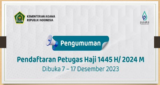 Pendaftaran Petugas Haji Kemenag Tahun 2024 M/1445 H dibuka, Berikut Formasi dan Jadwal Lengkapnya