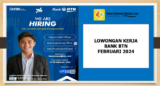 Dibuka, Lowongan Kerja Bank BTN Februari 2024